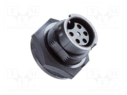 Socket; Connector: circular; size B; female; PIN: 3; bayonet; 10A
