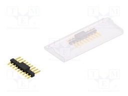 Connector: pin strips; pin header; male; PIN: 9; 2.54mm; SMT; 1x9