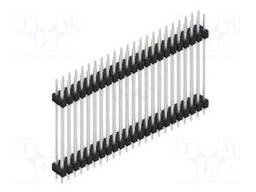 Connector: pin strips; pin header; male; PIN: 46; 2.54mm; THT; 2x23