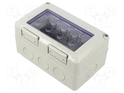 Enclosure: for modular components; IP55; for wall mounting; grey