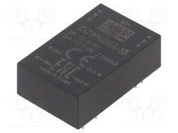 Converter: DC/DC; 6W; Uin: 9÷18V; Uout: 15VDC; Uout2: -15VDC; DIP24