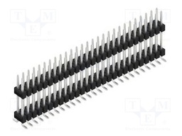 Connector: pin strips; pin header; male; PIN: 54; 2.54mm; SMT; 2x27
