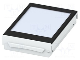 Cover; with display; grey; UL94V-0; BC 71,6; polycarbonate; Y: 45mm