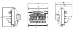 Transition module; Temp: -20÷60°C; W: 98mm; D: 80mm; H: 92.6mm; 1A