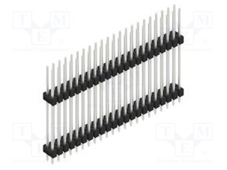 Connector: pin strips; pin header; male; PIN: 44; 2.54mm; THT; 2x22