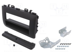 Radio mounting frame; Kia; 1 DIN; matt black