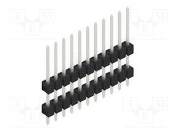 Connector: pin strips; pin header; male; PIN: 11; 2.54mm; THT; 1x11