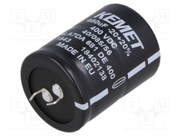 Capacitor: electrolytic; 680uF; 400VDC; ESR: 263.4mΩ; SNAP-IN; ±20%