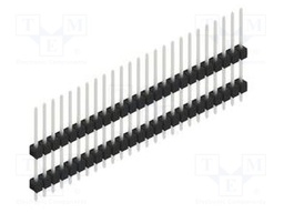 Connector: pin strips; pin header; male; PIN: 25; 2.54mm; THT; 1x25