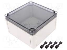 Enclosure: multipurpose; X: 130mm; Y: 130mm; Z: 75mm; TK PS; grey