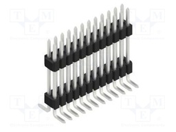 Connector: pin strips; pin header; male; PIN: 24; 1.27mm; SMT; 2x12
