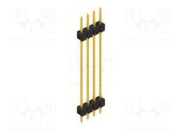 Connector: pin strips; pin header; male; PIN: 4; 2.54mm; THT; 1x4