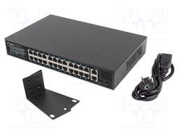 Switch Ethernet; Gigabit Ethernet; black; 1Gbps; 250m; 360W
