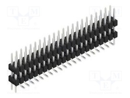 Connector: pin strips; pin header; male; PIN: 44; 2.54mm; SMT; 2x22