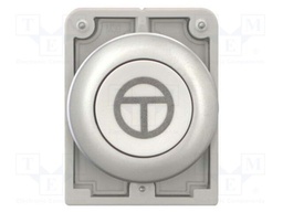 Switch: push-button; Stabl.pos: 1; 30mm; white; none; IP67; Pos: 2