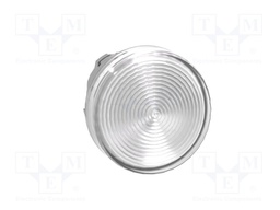 Indicator Lens, White, Round, 22 mm, Head W/ Grooved Lens, Schneider Harmony Pilot Lights