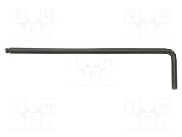 Wrench: hex key; spherical; HEX 1.5mm; Overall len: 78.11mm