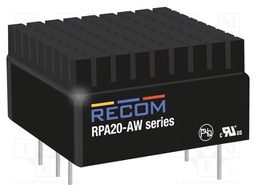 Converter: DC/DC; 20W; Uin: 9÷36V; Uout: 15VDC; Uout2: -15VDC; 1"x1"