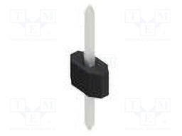 Connector: pin strips; pin header; male; PIN: 1; 1.27mm; THT; 1x1