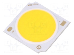 Power LED; COB; white warm; 3000(typ)K; 2272(typ)lm; 19x19x1.5mm