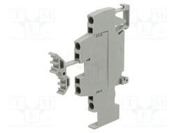 Splice terminal: rail; 0.08÷2.5mm2; ways: 2; terminals: 4; grey