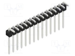 Connector: pin strips; pin header; male; PIN: 14; 2.54mm; THT; 1x14
