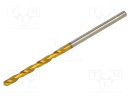 Drill bit; for metal; Ø: 2.1mm; L: 49mm; Working part len: 24mm