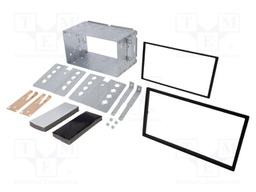 Radio frame; Nissan; 2 DIN; black