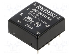 Converter: DC/DC; 30W; Uin: 9÷36V; Uout: 12VDC; Uout2: -12VDC; 1"x1"