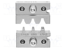 Crimping jaws; flat tip