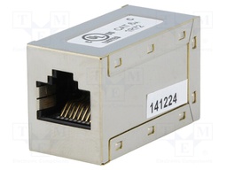 Coupler; Cat: 6a; shielded; Layout: 8p8c; RJ45 socket,both sides