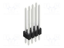 Connector: pin strips; pin header; male; PIN: 8; 1.27mm; THT; 2x4