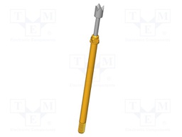 Test needle; Operational spring compression: 4mm; 5A; Ø: 2mm