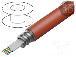 Wire; U/UTP; industrial Ethernet,outdoor; 6; solid; Cu; 4x2x23AWG