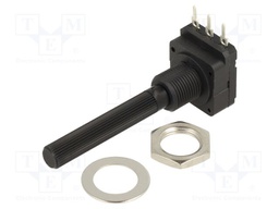 Potentiometer: shaft; single turn; 1kΩ; 200mW; THT; 6mm; plastic