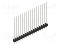 Connector: pin strips; pin header; male; PIN: 17; 2.54mm; THT; 1x17