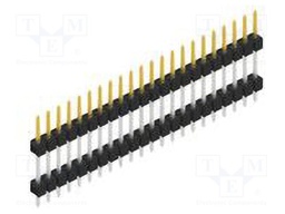 Connector: pin strips; pin header; male; PIN: 22; 2.54mm; THT; 1x22