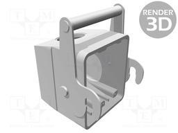 Enclosure: for HDC connectors; HDC; size 10; Locking: with latch