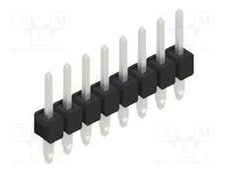 Connector: pin strips; pin header; male; PIN: 8; 2.54mm; THT; 1x8