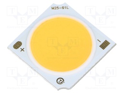 Power LED; COB; white warm; 3000(typ)K; 1831(typ)lm; 19x19x1.5mm