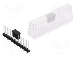 Connector: pin strips; pin header; male; PIN: 16; 2.54mm; SMT; 1x16