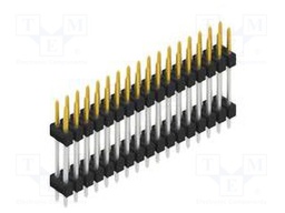 Connector: pin strips; pin header; male; PIN: 34; 2.54mm; THT; 2x17