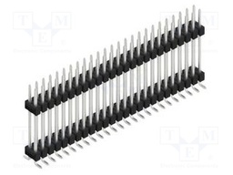 Connector: pin strips; pin header; male; PIN: 50; 2.54mm; SMT; 2x25