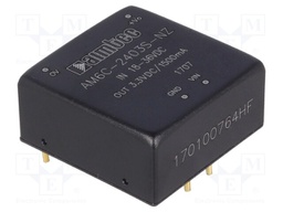 Converter: DC/DC; 6W; Uin: 18÷36V; 3.3VDC; Iout: 1.5A; 1"x1"; 14g