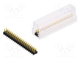 Connector: pin strips; pin header; male; PIN: 40; 2.54mm; SMT; 2x20