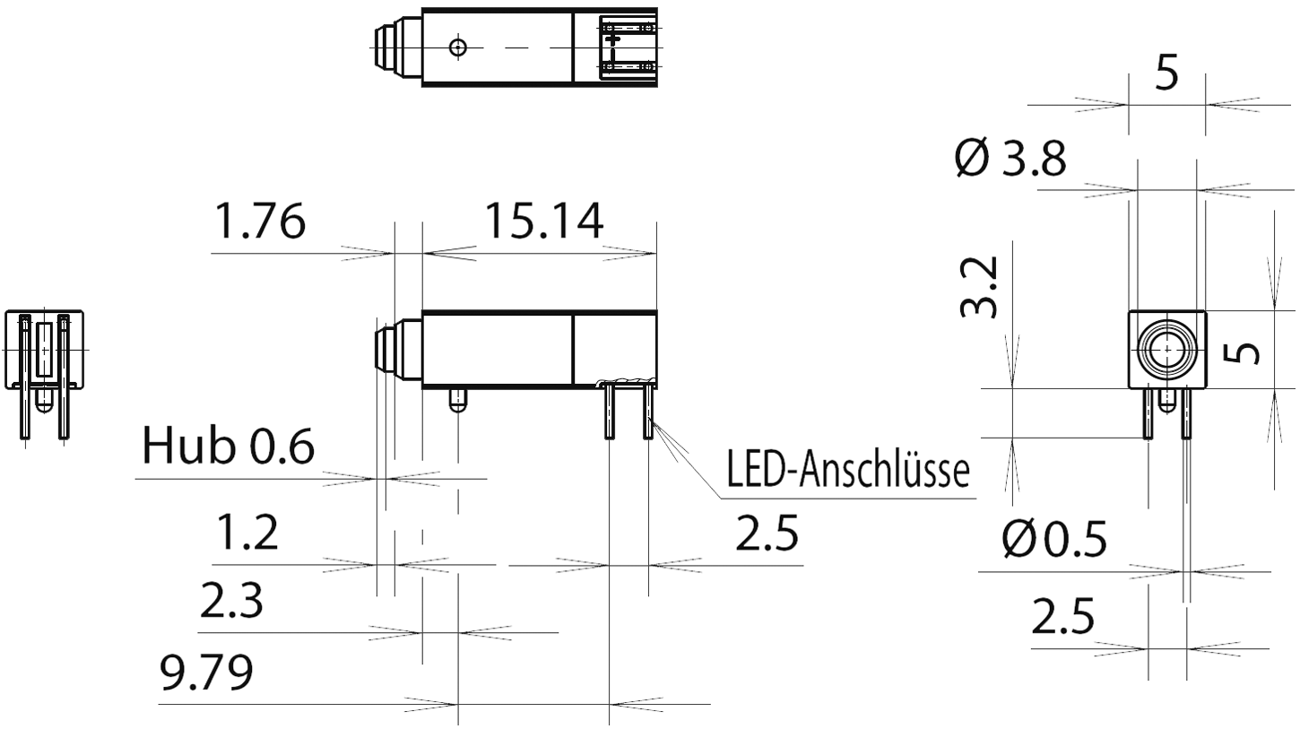 Switch: push-button; Pos: 2; SPDT; 0.1A/24VAC; Illumin: LED; green