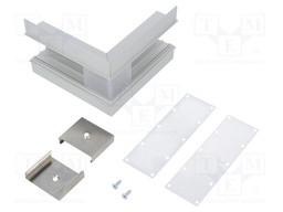 Connector 270°; silver; aluminium; Application: VARIO30-05