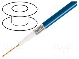 Wire: microphone cable; 1x0,75mm2; blue; OFC,tinned; PVC; -15÷70°C