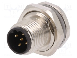 Socket; M12; PIN: 5; male; B code-Profibus; soldering; IP67; 60V; 4A