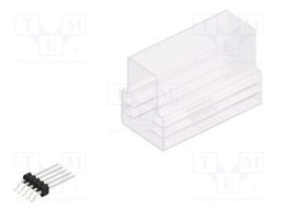 Connector: pin strips; pin header; male; PIN: 5; 1.27mm; SMT; 1x5